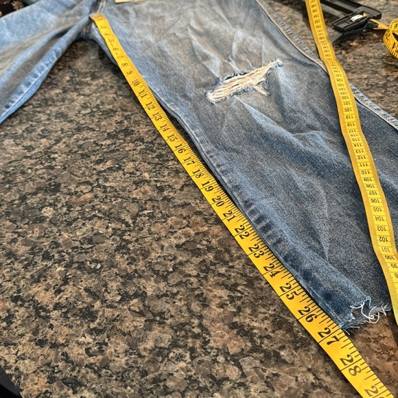 Rewash high rise slim straight Blue Distressed Jeans NWT 11/30 - Picture 9 of 15